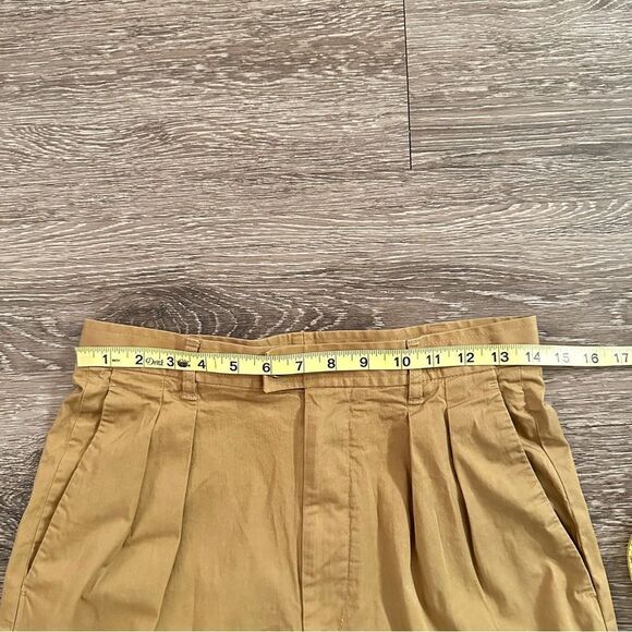 Etro Milan Tan Khaki Pleat Front Pants - Picture 7 of 8